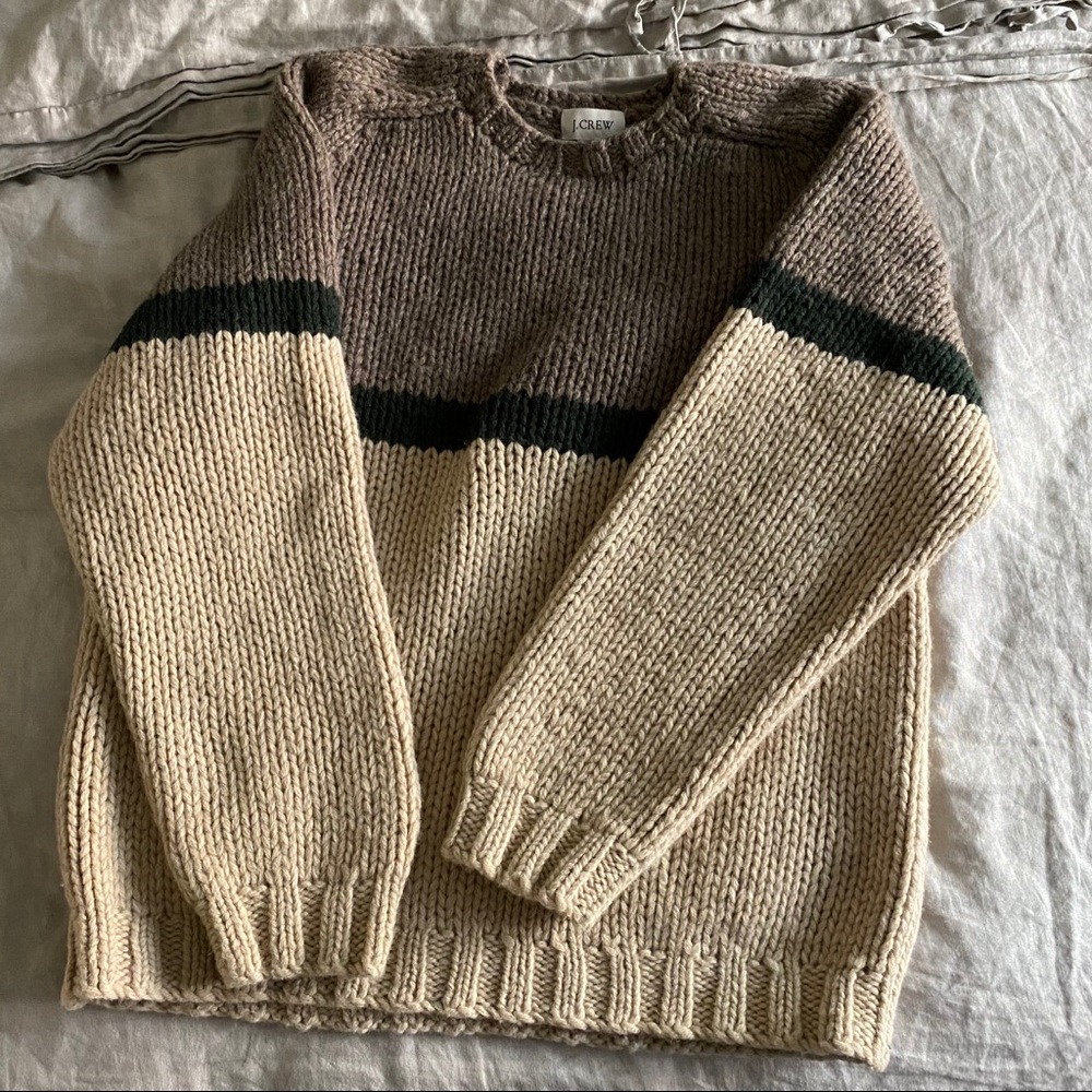 J.Crew Handknit 100% sweater men’s size L